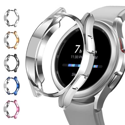 Чехол для Samsung Galaxy watch 4/5 44мм 40мм 46мм 42мм аксессуары Покрытый ТПУ Бампер крышка Защитное стекло Galaxy watch4 classic