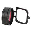 JUNESTAR 16x HD Macro Lens Red Purple Diving Filter 58mm Adapter Ring Lens Cap for Hero 9