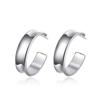 925 Silver Smooth Ceocle Circle Earrings For Women Fashion Jewelry Gifts