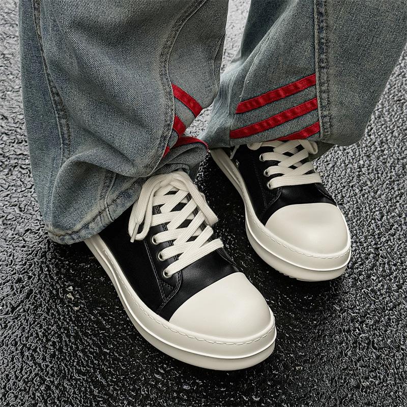 Большие парусиновые туфли мужские дышащие низкие туфли на платформе повседневные туфли для сноубординга парные туфли с круглым носком 6862-J