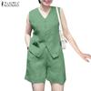 Женский жилет и шорты, летний комплект из двух частей