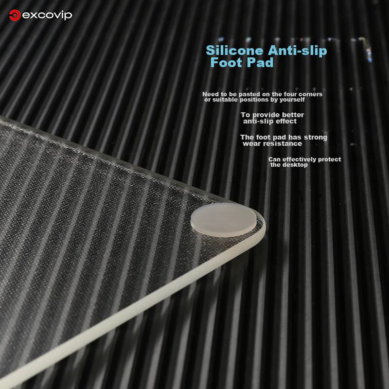 EXCO Medium Solar-Powered Glass Mouse Pad, And Office Supplies, Dong Computer Accessories, Portable Medium Self-Notebook FPS Smooth Hard Durable 0088