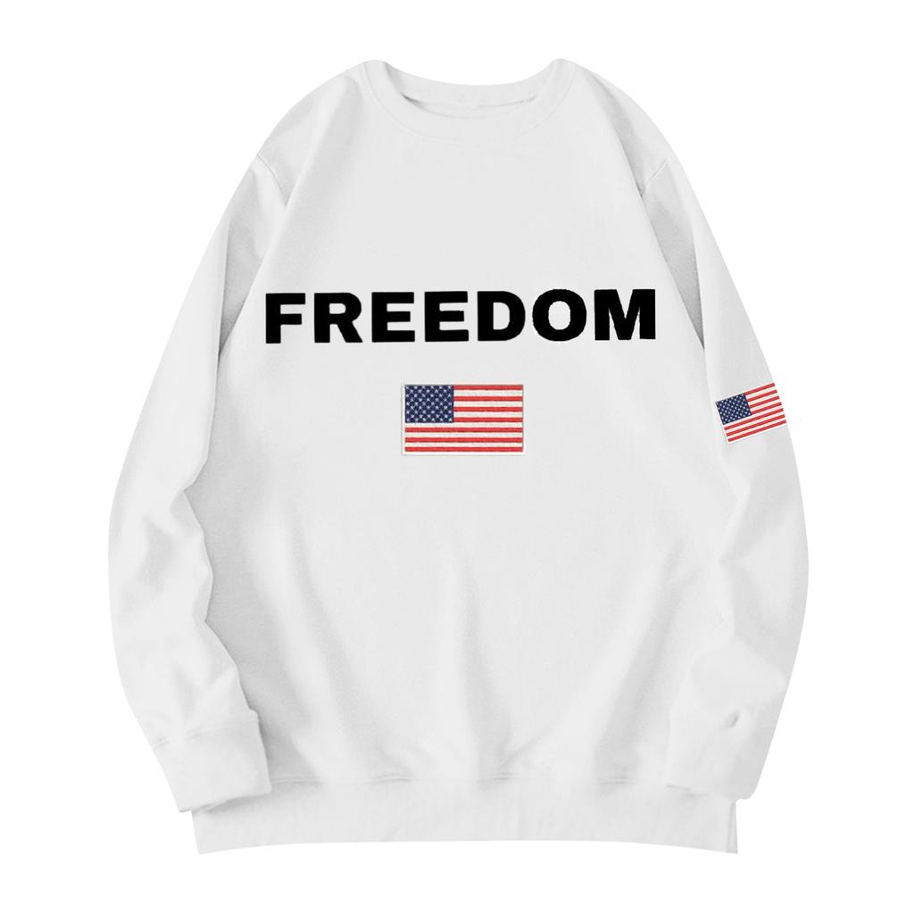 Unisex Printed Round Neck Long Sleeved Loose Fitting Long Sleeved Casual Long Sleeved Top Hoodie