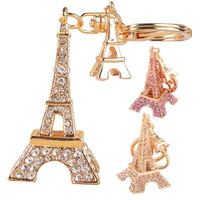 Брелок для ключей с двойной Эйфелевой башней, подвесной брелок для сумки