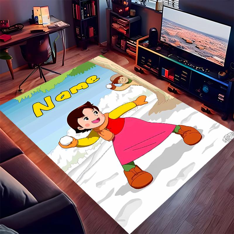 Custom personalization Heidi Print Area Rug - Soft, Washable Non-Slip Indoor Mat,Living Room,Home&Office Decorative Rug