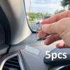 5 шт. Стайлинг автомобиля Зажим для парковочного талона Автомобильный крепеж Держатель для карт и купюр Органайзер Наклейки на лобовое стекло