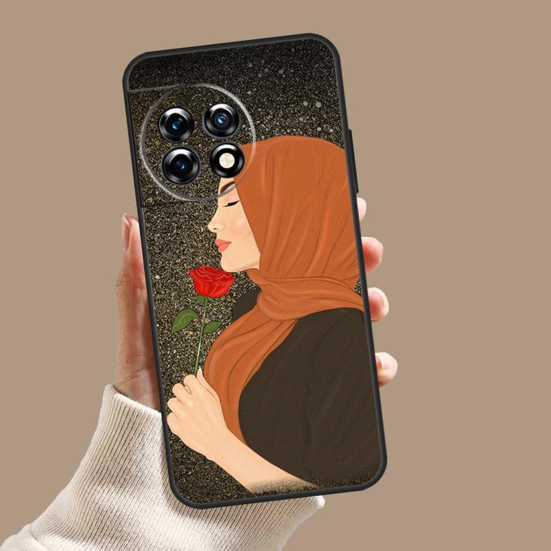 Мусульманский Исламский Арабский Хиджаб Девушка Чехол Для OnePlus 10T 8T 9R 10R 12R OnePlus 12 11 9 10 Pro Nord 2 CE 3 Lite N10 N20 N30 Обложка