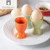 Ceramic Egg Cup Holders Candy Color Creative Serving Cups For Kitchen Egg Holder Cup Breakfast Banquet Eggs Supplies