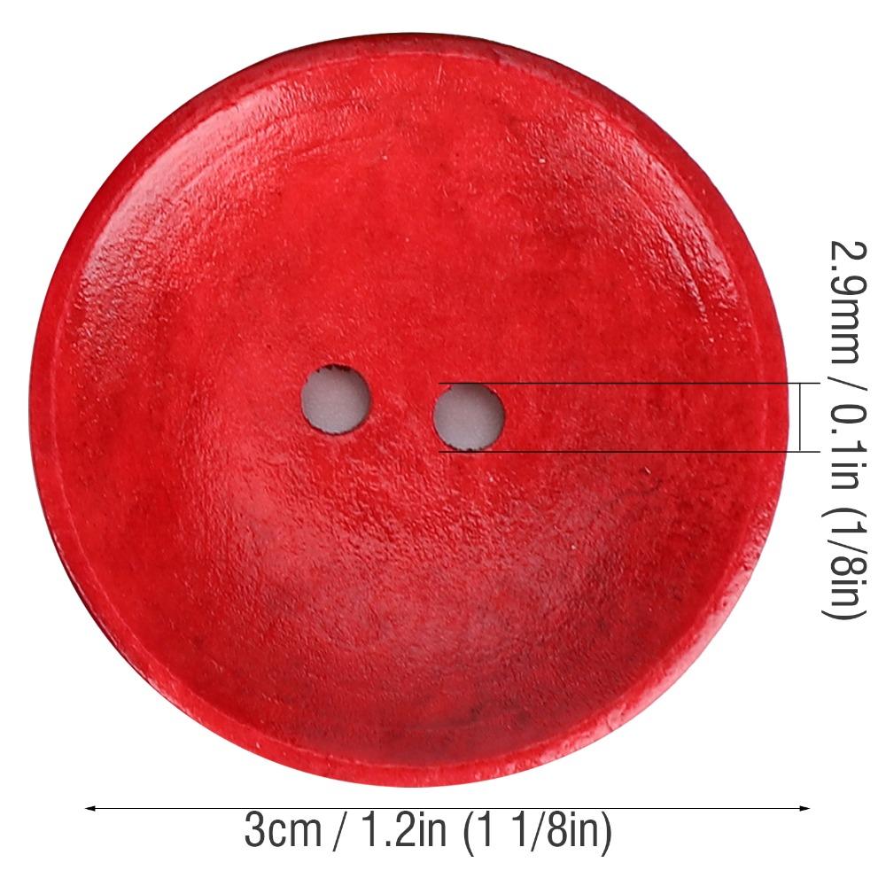 150pcs Multicolor Wooden Buttons 2 Holes DIY Craft Supplies Large Buttons Sewing Buttons DIY Craft