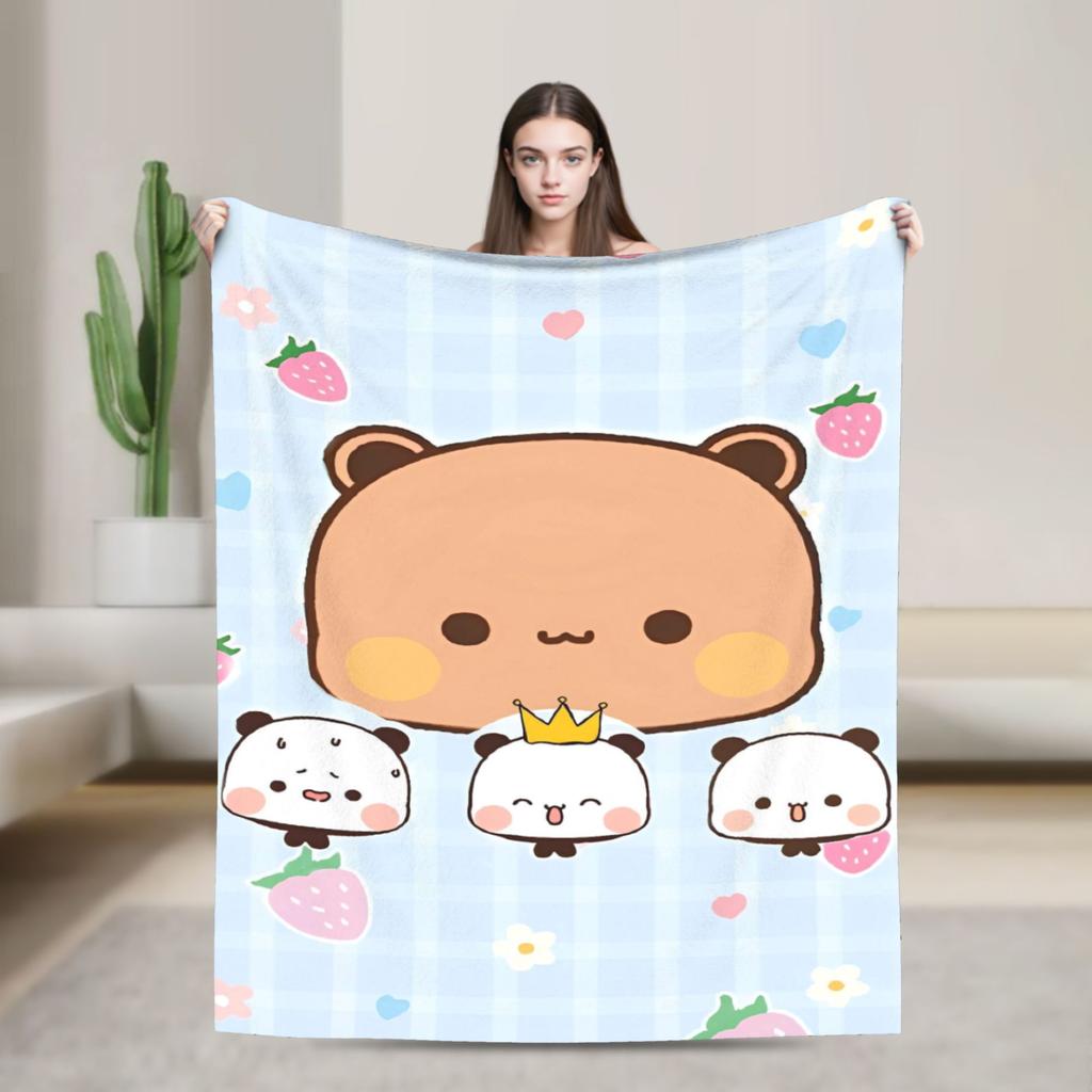 Bubu Dudu Blankets Super Soft Graphic Plush Throw Blanket For Kids Adult Home Decor Flannel Bedspread Bed Cover