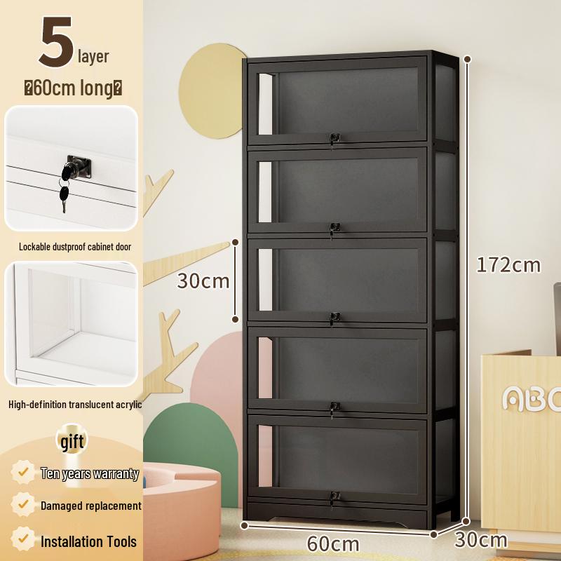 Акриловая стеклянная витрина с замком для игрушек и призов