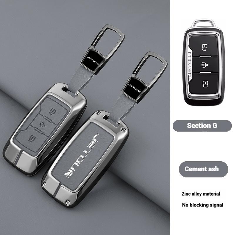 Подходит для Chery Auto Jetour X70 X70M X70S X90 X95 Plus Сплав Цинка Автомобильный Чехол-Крышка Брелок-Кольцо для Умного Ключа Авто Аксессуары