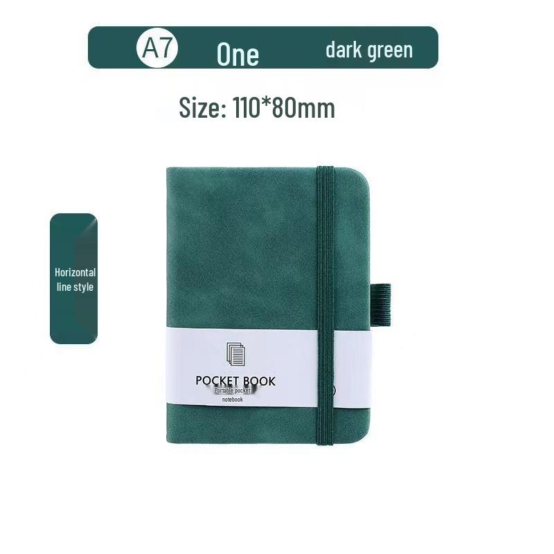 A7 Student Pocket Notebook: Elastic Closure, Portable Journal, Simple Ins Style Diary