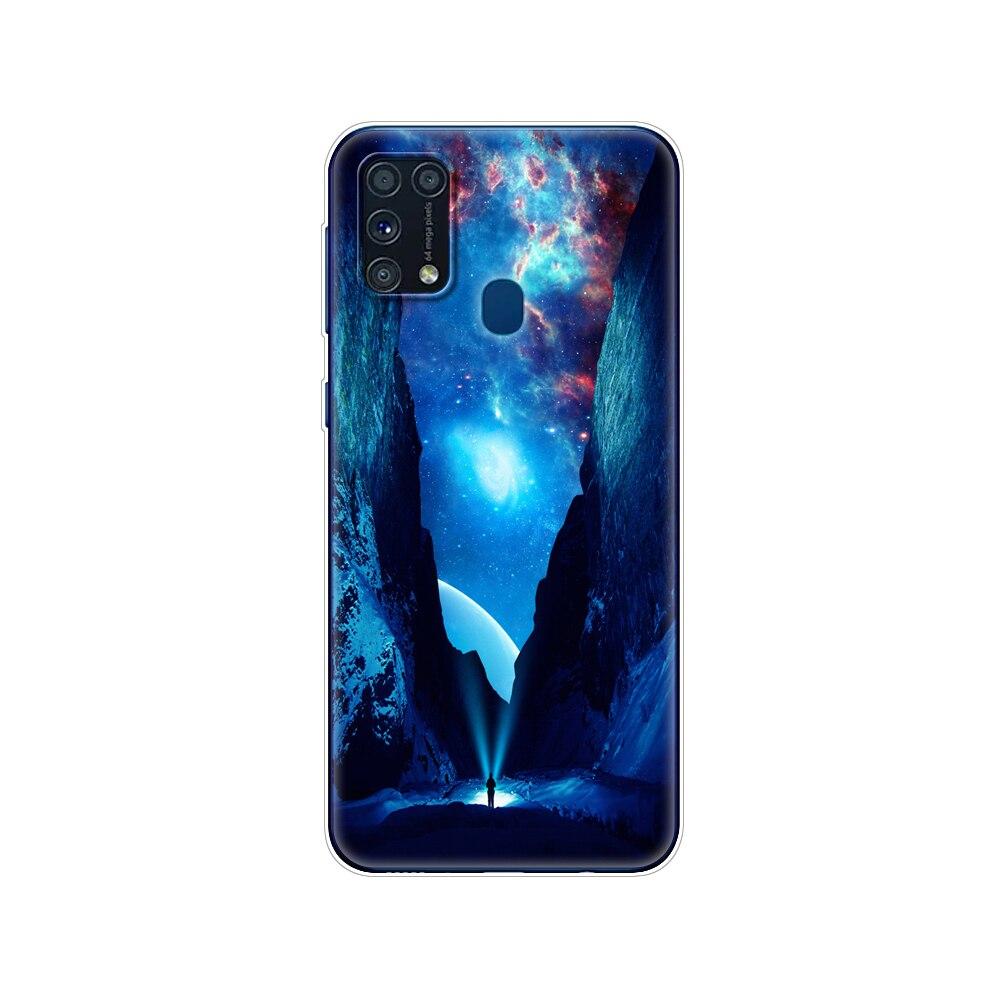 Чехол из ТПУ для Samsung M31, 6,4 дюйма, чехол из ТПУ для Samsung Galaxy M 31 SM-M315 m315, задний чехол для телефона, бампер, зима, снег, Рождество