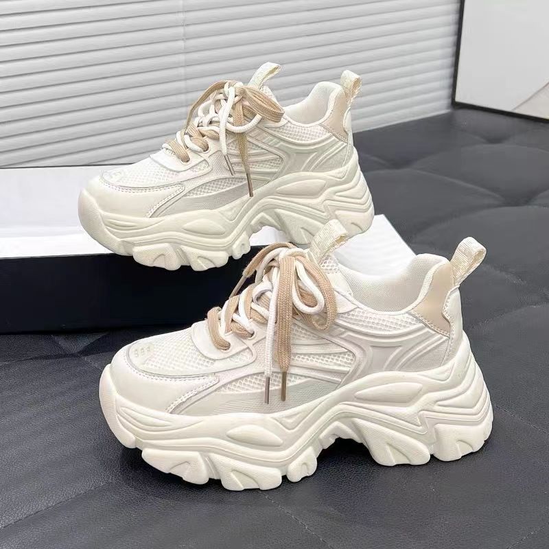 Толстая подошва Dad Shoes Женская осенняя дышащая повседневная спортивная обувь