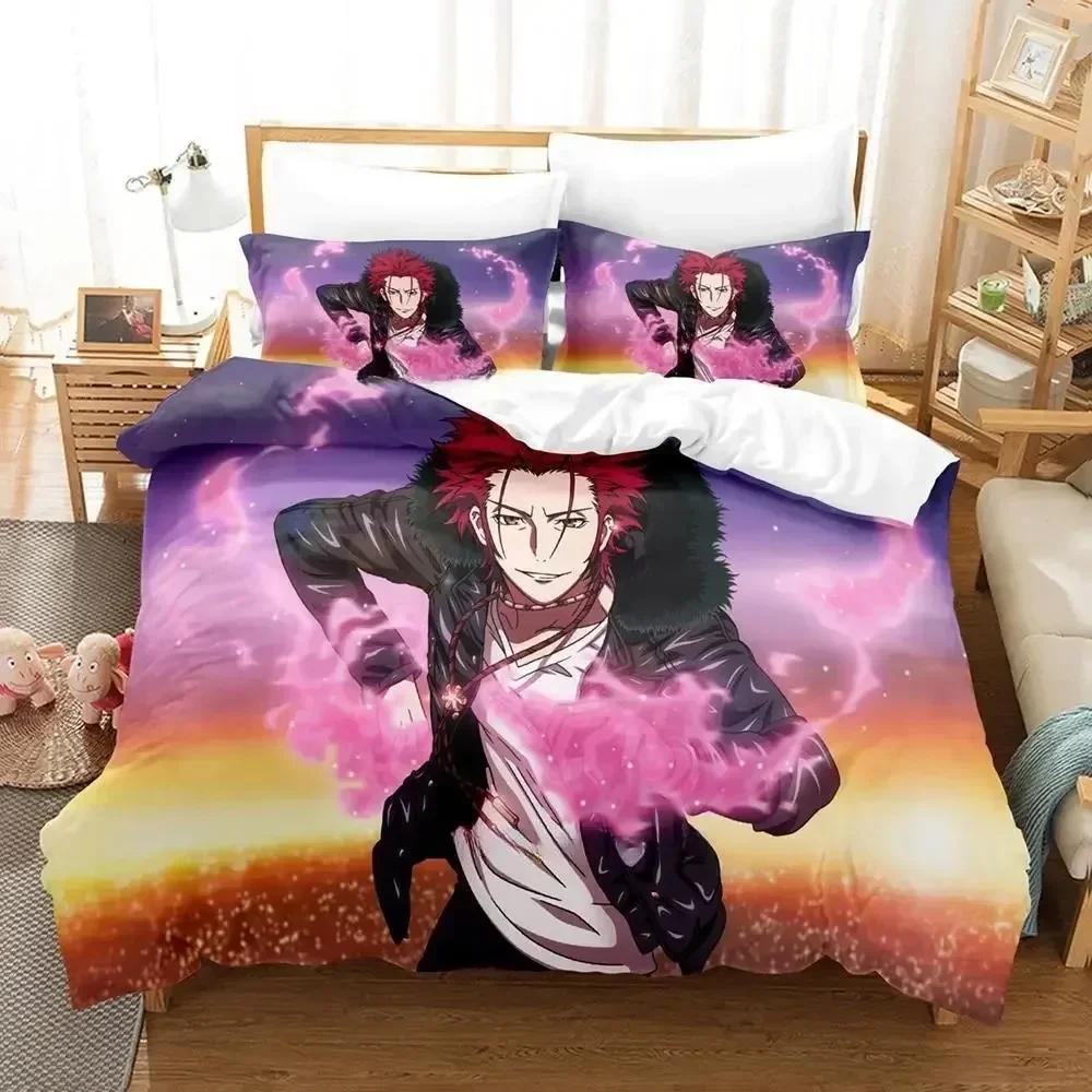 K project Mikoto Suoh No Blood! No Bone! No Ash! Printed Bed Set Duvet Cover Pillowcase Bedding Set Bed Linen Sheet Quilt Cover