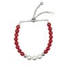 Nff Ruby Pearl Bracelet-red