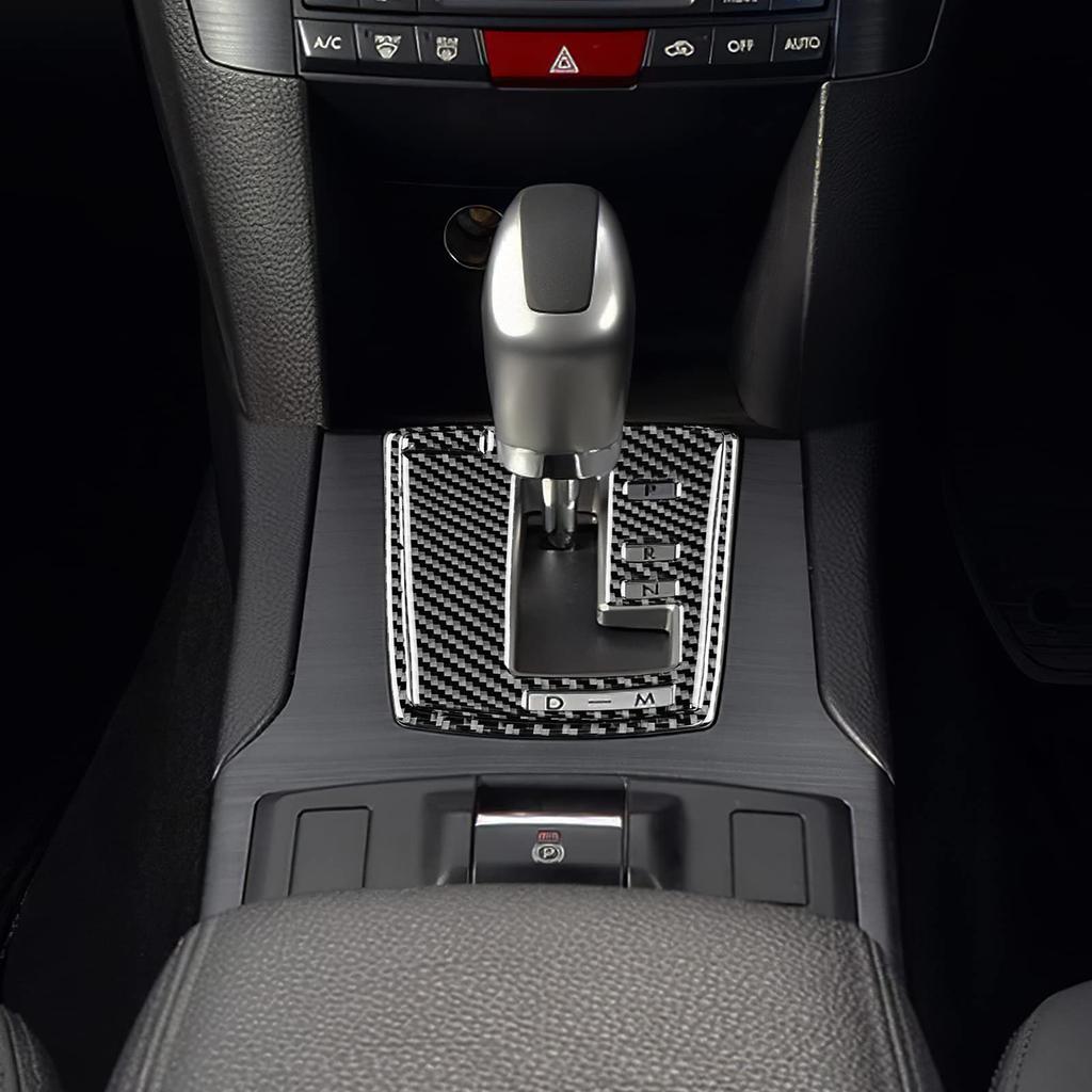 AIRSPEED Subaru Accessory Real Carbon Fiber Car Gear Shift Knob Panel Trim Cover Stylish Decal Subaru Interior Parts Interior Panel Legacy/Outback
