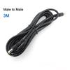 10x 0.5/1.5m/3m DC Male To Male Female Extension Connector Cable 18awg 2.1mmx5.5mm 5.5x2.5mm for 12V Power Adapter Cord Strip