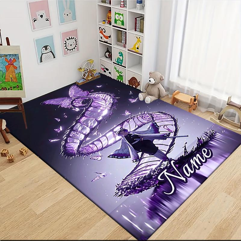 Custom Name "Adventure Car" Carpet Rug Customizable Soft Washable Anti-Slip Home Living Room Sofa Mats Personalized Rug. 0909175