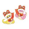 Chinese New Year Snake Character Door Couplets Delicate Snake Year Good Fortunes Door Stickers for Festival Mood