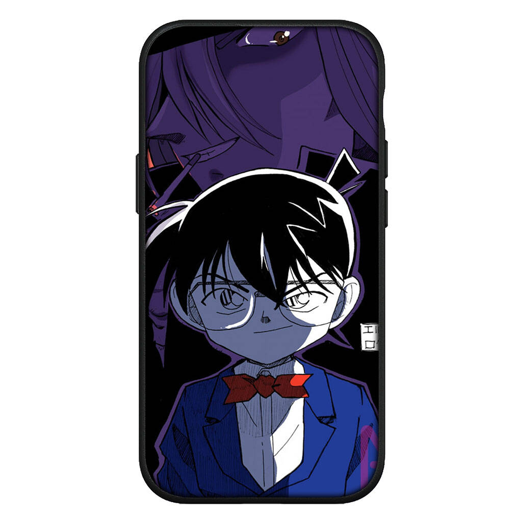 Чехол для iPhone 17 16 15 Xiaomi Poco Redmi Note 14 13 12 11 Pro Max 9 16e Samsung Galaxy S25 S24 S23 14C A56 OPPO Huawei Чехол для телефона Детектив Конан