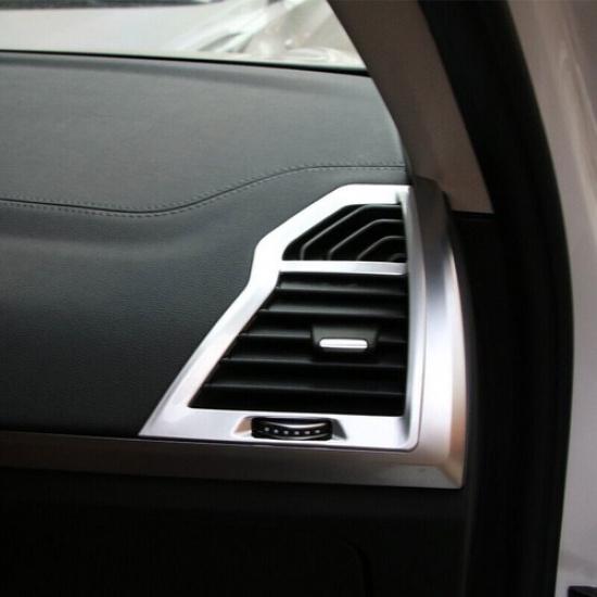 For BMW X3 G01 X4 G02 2018- ABS Silver L&R AC Air Outlet Vent Cover Trim 2X