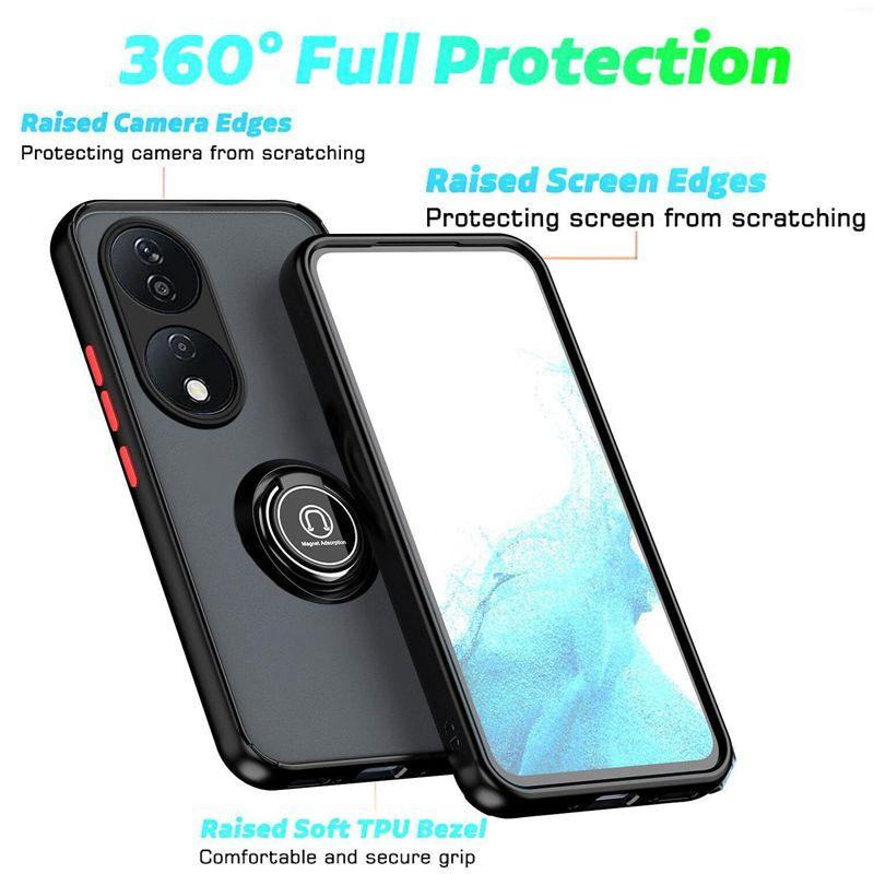 Чехол Armor Matte для Honor 90 Smart 70 50 Lite X8b X7b 5G X7a X6a чехол-кольцо магнитный держатель подставка противоударный бизнес полная защита