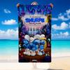 Quick Dry Beach Towel Smurfs cute Pattern, Lightweight Absorbent Towel for Pool Beach Vacation Use