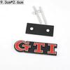 Metal GTI Logo Car Rear Trunk Emblem Side StickerTire Valve For VW GTI Polo Golf MK6 7 Passat Tiguan Jetta Touareg Beetle Toura zd4