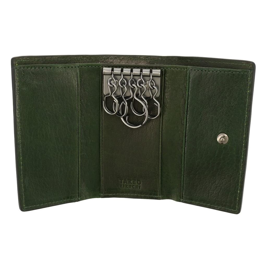 Ключница Натуральная кожа Монета 730613 Кошелек для монет Мини-кошелек Кожа теленка Оранжевый [Takeo Kikuchi] Мужская [26]