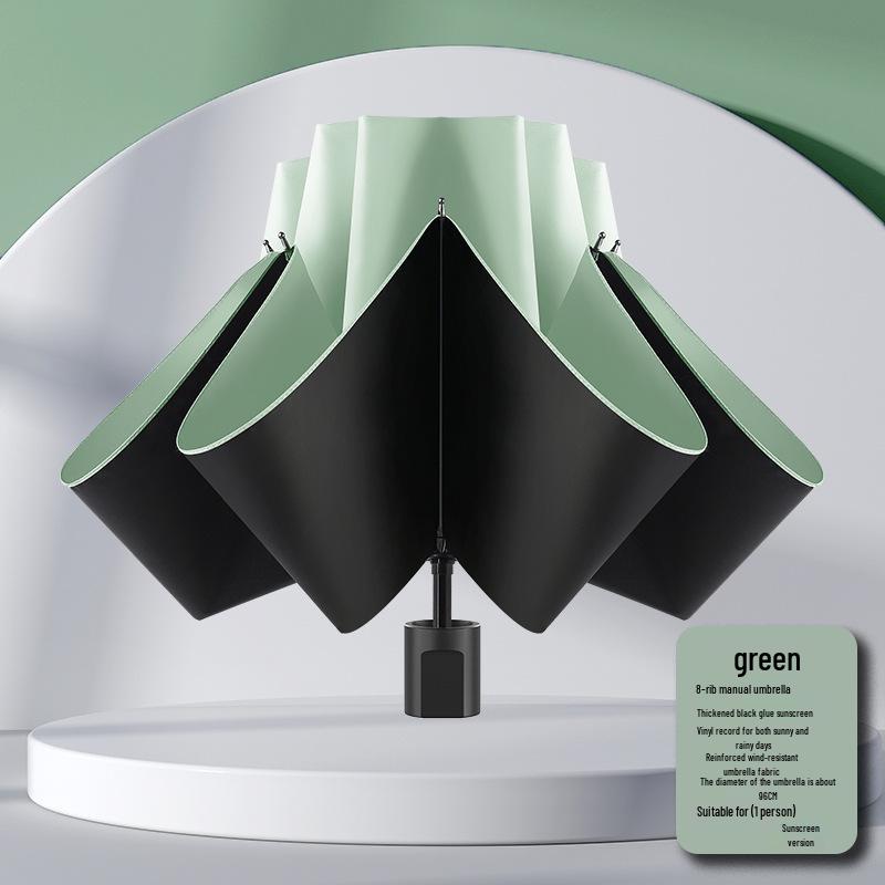 Очень большой зонт-солнцезащитный двойного назначения: Плотный, Усиленный, Складной для Солнца и Дождя