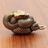 Brass Python Keychain Pendant, Men's and Women's Bags and Pendants, Small Commodities, Pure Copper Zodiac Snake