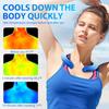 2Pcs Summer Neck Cooling Ring Reusable PCM Ice Neck Wrap Wearable Body Cool-Gel