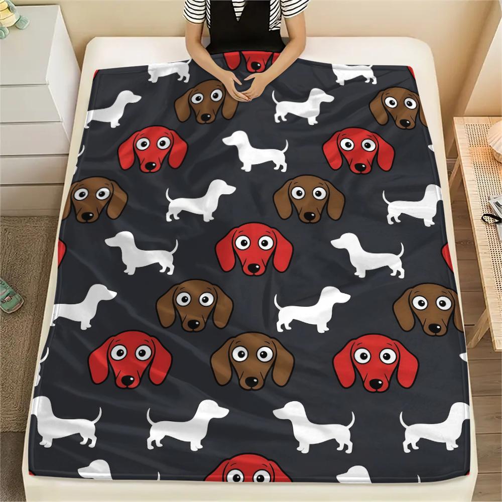 Star Puppy and Kitten Print Flannel Blanket,High quality Comfortable for All Seasons,Home Decor,Warmth and Comfort,Perfect for Christmas Gifts