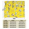 Yellow Cartoon Blankets SpongeBob SquarePants Flannel Funny Breathable Throw Blanket for Chair Covering Sofa Textile Decor