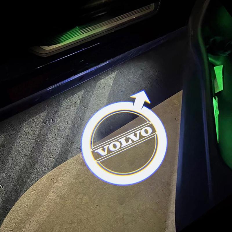 2Pcs Volvo Emblem Car Door Welcome Light For Volvo XC60 XC40 V60 V40 XC90 XC70 V50 S60 V70 S90 AWD S80 T6 V90 EX30 EX90 ES90 C40 ars321