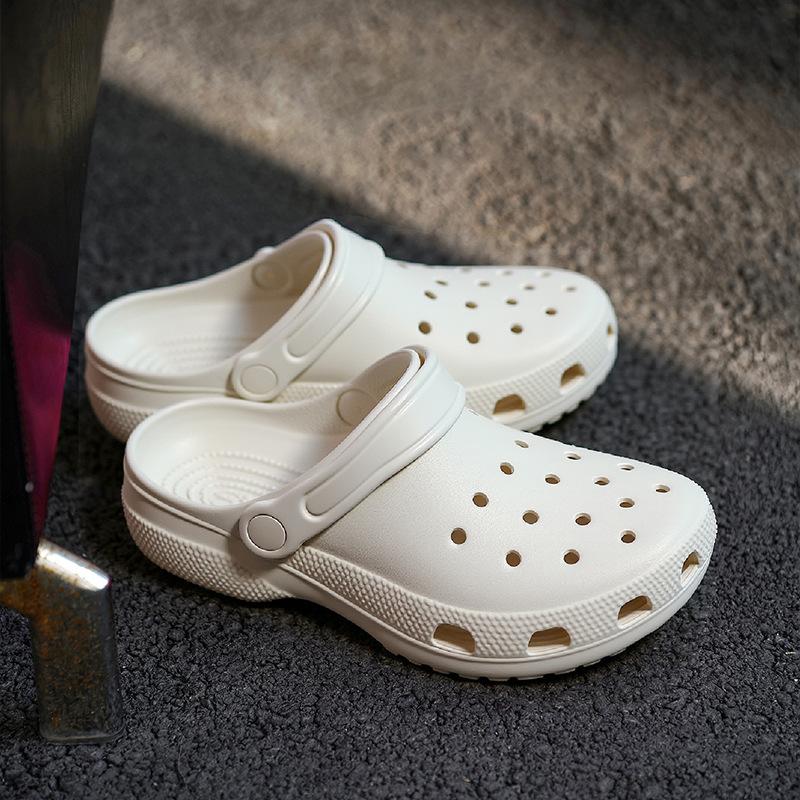 Докторские хирургические тапочки мужские и женские летние новые домашние тапочки для беременных, не вызывающие запаха ног, на толстой подошве, нескользящие, с закрытым носком, тапочки-дырки