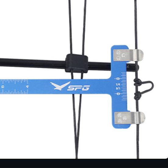 Линейка для регулировки лука Т-образная квадратная прецизионная линейка для лука Измерительный инструмент для регулировки лука Измерительный инструмент из нержавеющей стали Аксессуары для стрельбы из лука