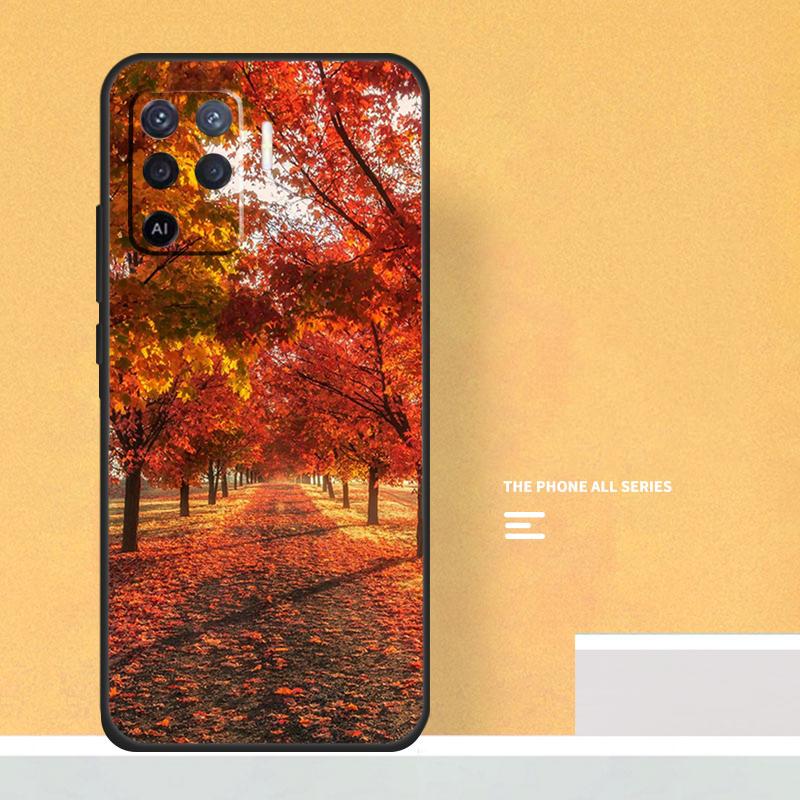 Autumn Leaves Case For Oppo A5 A6 Pro A16 A76 A96 A17 A57 A40 A60 A80 A98 A58 A78 A18 A38 A54 A74 A94 A15