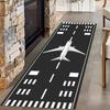 Airplane Runway Long Hallway Rug Runners Airport Aircraft  Carpet Pet Friendly Foldable Carpets Resistant Rugs for Bedroom Rugs