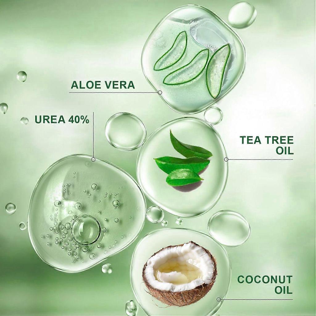 Tea Tree Oil Foot Cream for Dry Cracked Feet, Athletes Foot, Nail Fungus, Jock Itch, Ringworm, Cracked Heels and Itchy Skin - Foot Cream 200g less