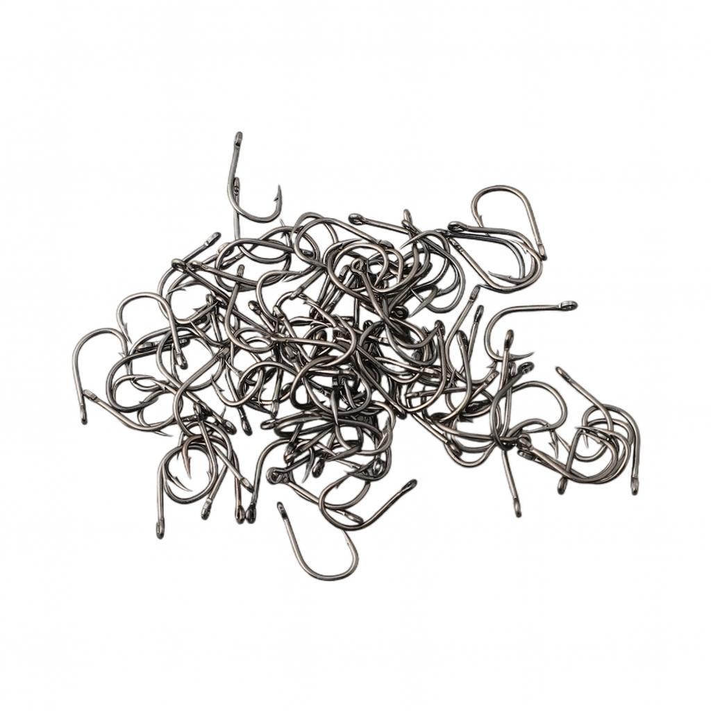 Brand New Fishing Accessorie Fish Hook Super 100pcs 27g Carbon Steel