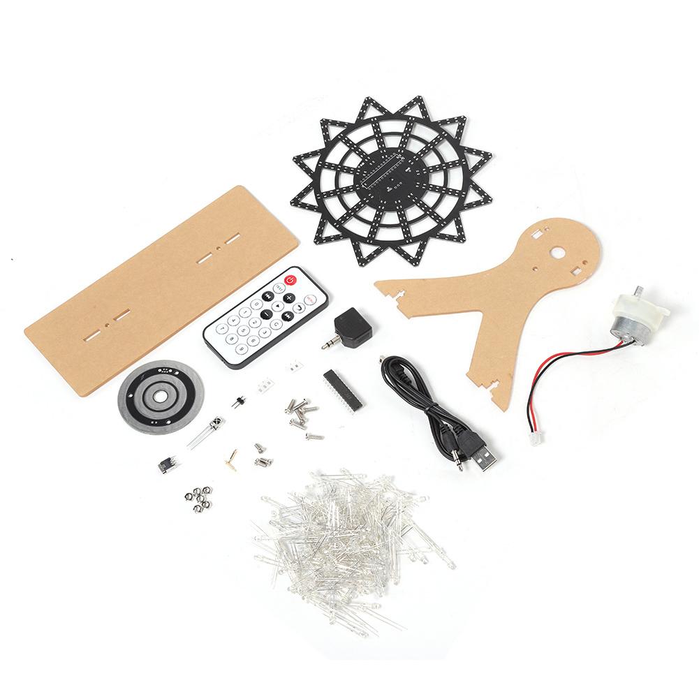 Colorful LED Flash Plug In DIY Kit for Electric Rotating Ferris Wheel Transparent