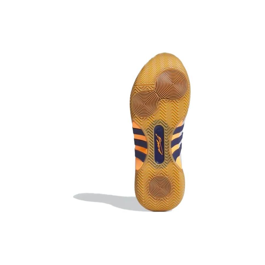 Adidas ДОН. Выпуск №5 Белые мужские кроссовки Victory Blue Orange Core-White Crystal-White IE7799