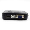 2-портовый USB VGA KVM переключатель для совместного использования мыши, клавиатуры, монитора и компьютера