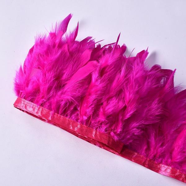 High-Quality Turkey Feather Edging, Colored Feathers, Fire Feather Edging For Weddings