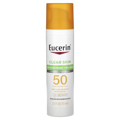 Clear Skin, легкий солнцезащитный крем для лица, SPF 50, без отдушек, 2,5 жидких унции (75 мл)