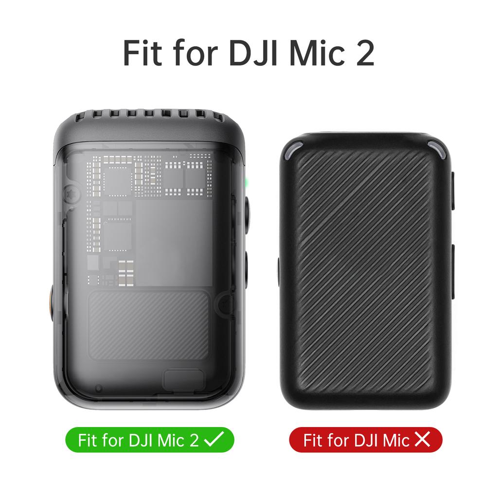 2 шт. серых ветрозащитных экрана для микрофона DJI MIC 2, пушистая ветрозащитная муфта из пеноматериала