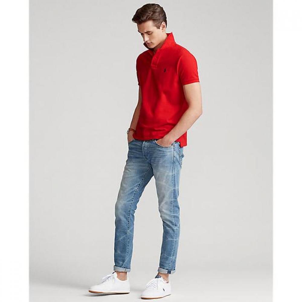 Polo Ralph Lauren Mens Custom Slim Fit Mesh Polo Shirts  Mnpokni1n820092600 